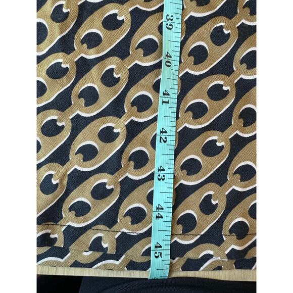 Boden Black Tan Chain Printed Laura Midi Jersey Knit Shirt Dress Size US 2R - Picture 5 of 8